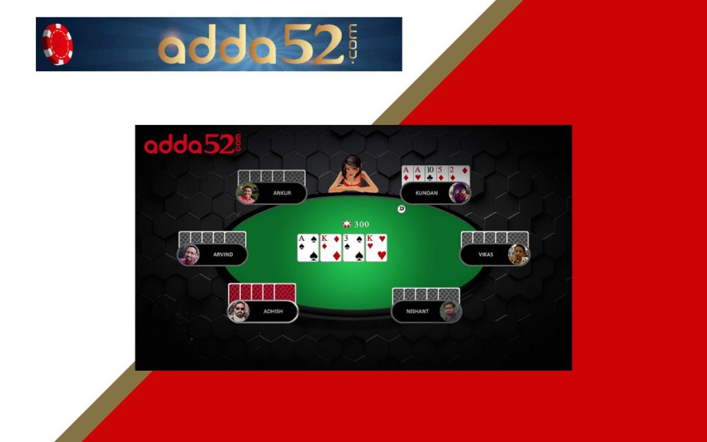 Adda52 Poker it is a well-known online poker site in India.