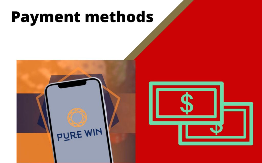 Pure Win India are different payment methods