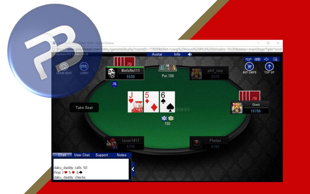 Poker Baazi is Indian poker website you can use for playing online poker games