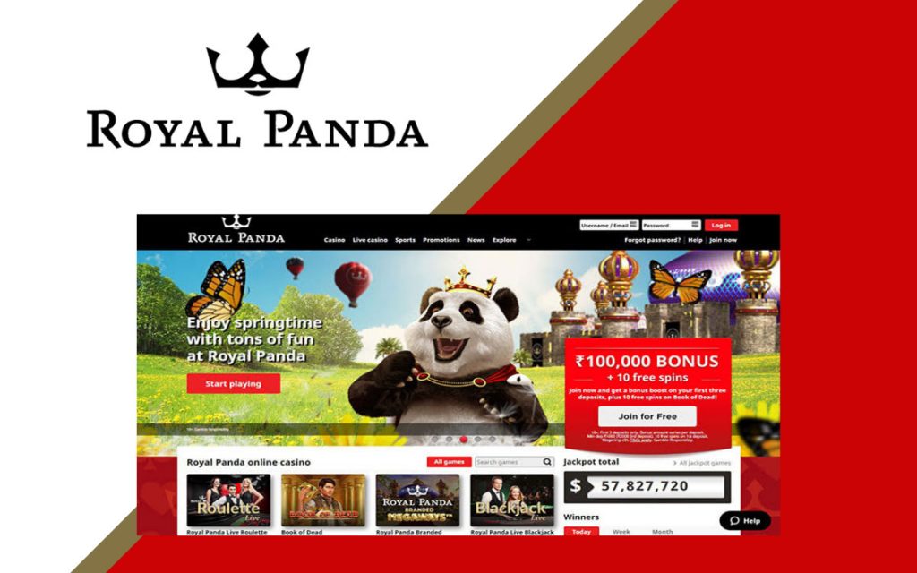 The first and the top online casino in India is Royal Panda